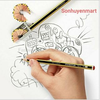 Bút chì Đức sọc vàng đen Staedtler 2B