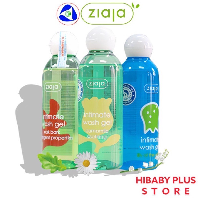 Dung Dịch Vệ Sinh phụ nữ Intima ZIAJA Ba Lan dùng được cho nam, an toàn, da nhạy cảm - mẫu mới 200ml