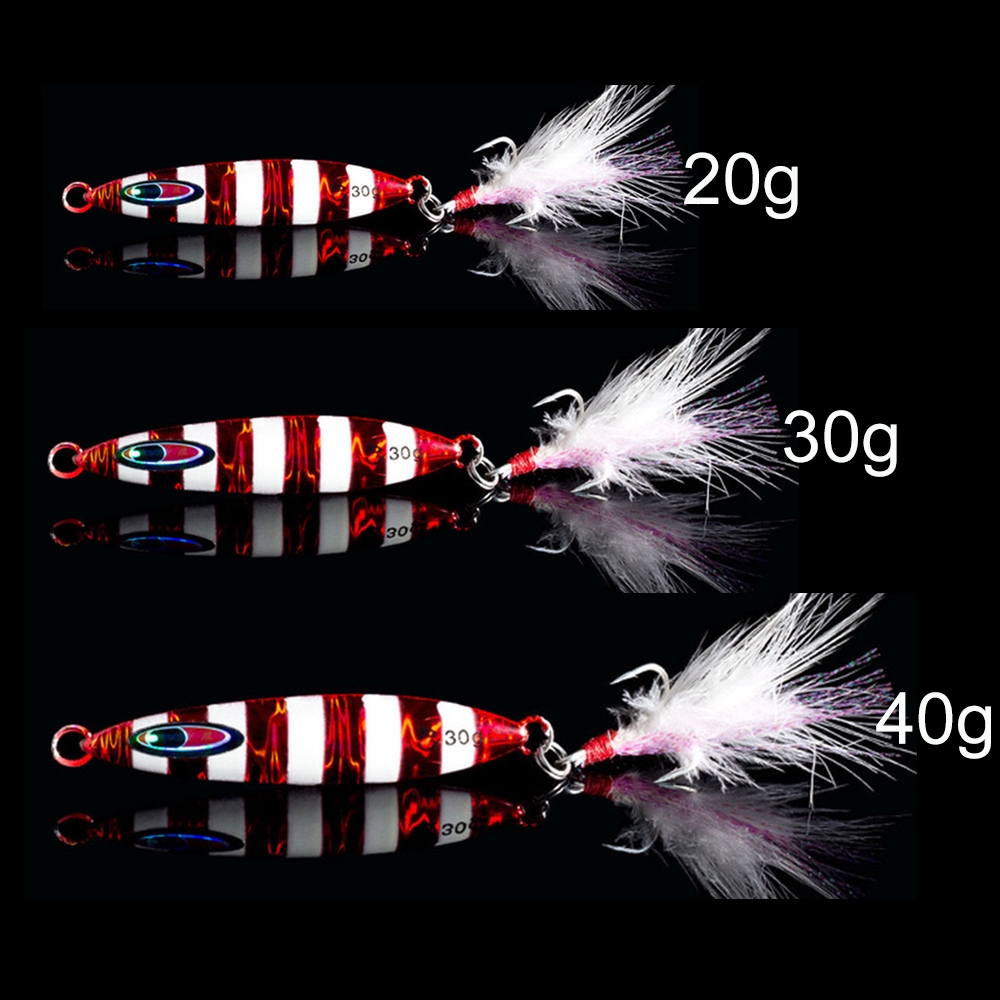 Mồi câu cá 20/30/40g đúc chì đầy màu sắc chuyên dụng