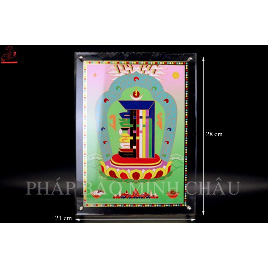 [PHÁP BẢO MINH CHÂU] TRANH MICA 28CM x 21CM (THẬP TỰ TẠI - CỬU CUNG)