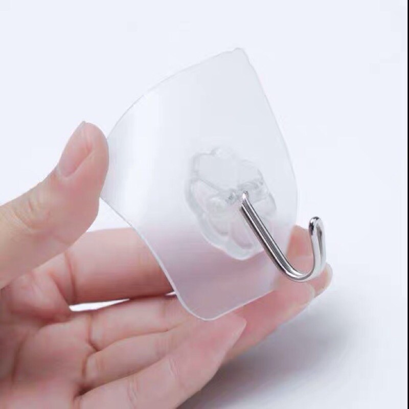 Móc Dán Tường Trong Suốt Siêu Dính Siêu Chịu Lực 6*6cm MD01