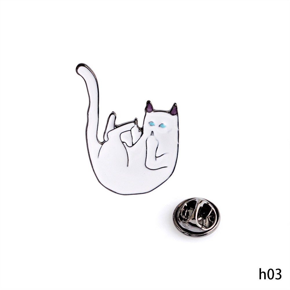 Ghim cài áo hình chú mèo dễ thương dành cho giới trẻ