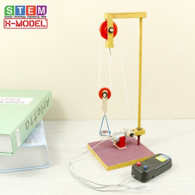 Mô hình Cần cẩu bánh răng đồ chơi trí tuệ cho bé ST108, đồ chơi tự làm DIY X- MODEL| Giáo dục STEM