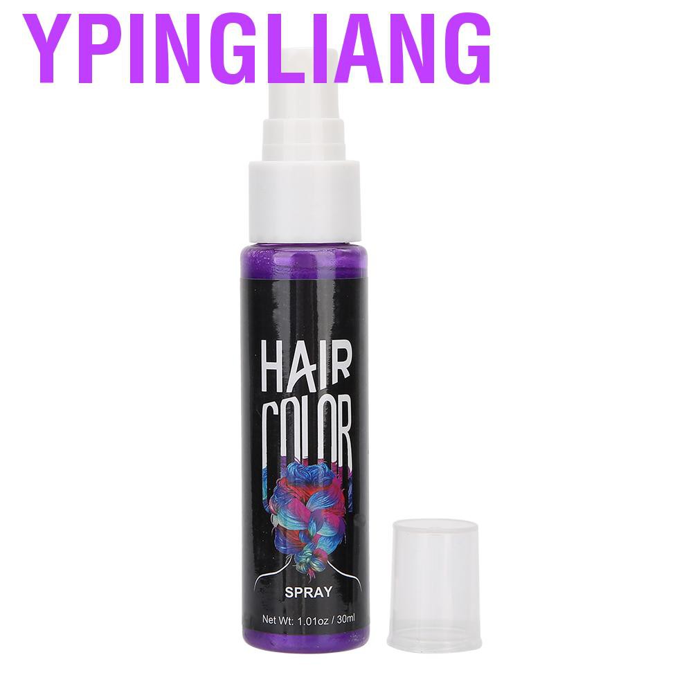 (hàng Mới Về) Chai Xịt Tạo Kiểu Tóc Tạm Thời Nhanh Chóng Dung Tích 30ml Nhiều Màu Sắc Tùy Chọn