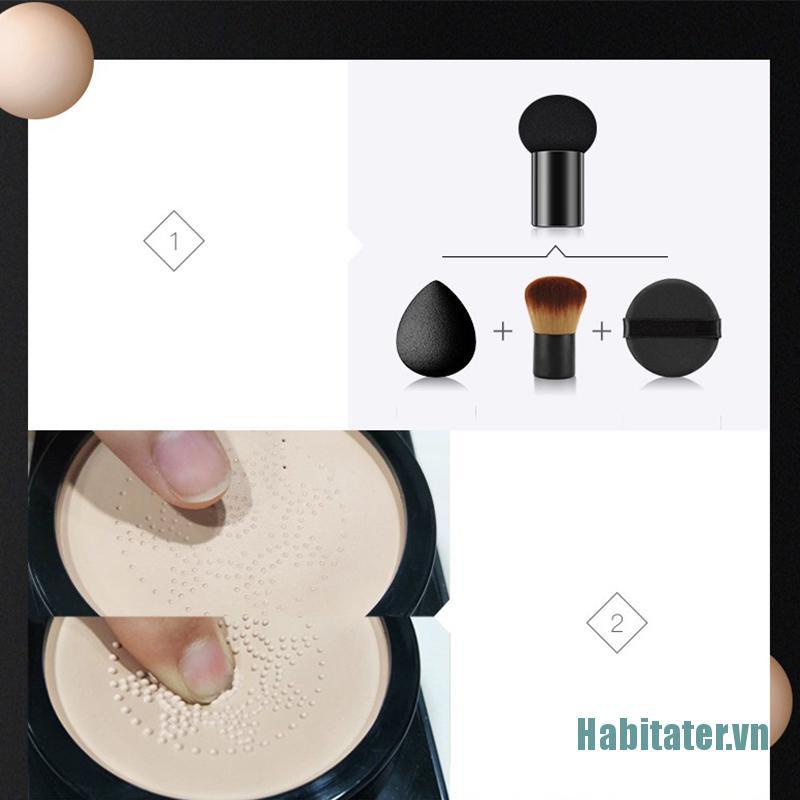 【Habitater】BB Air Cushion Foundation Mushroom Head CC Cream Concealer Whitening Makeup