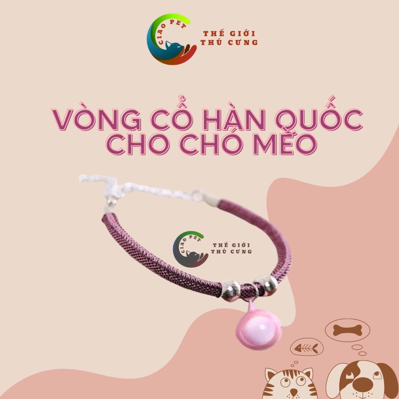 Vòng cổ chó mèo phong cách Hàn Quốc