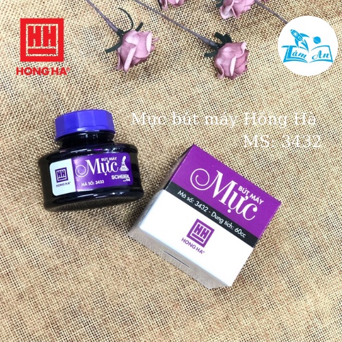 Mực bút máy HỒNG HÀ- Lọ mực & Ống mực viết nhiều màu