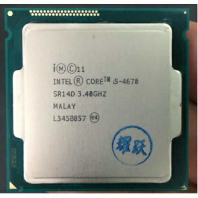 Chip CPU Intel I5 4670 2ND, Xung nhịp lên đến 3.8GHz, Socket LGA 1150, 4 nhân 4 luồng