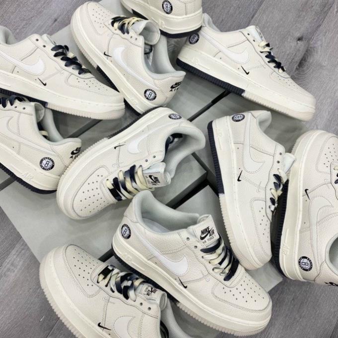 Giày AF1 Âm Dương Brooklyn Sail Black Phản Quang Nam Nữ Mẫu Mới Hot Trend 2022 Full Box Bill