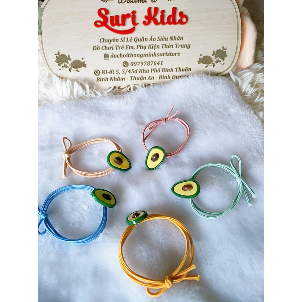 Dây Cột Tóc Trái Bơ Siêu Xinh Xắn