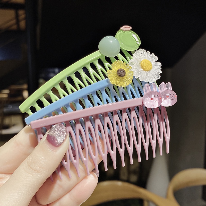 Xước tóc, cài tóc mái màu cute cho bé gái