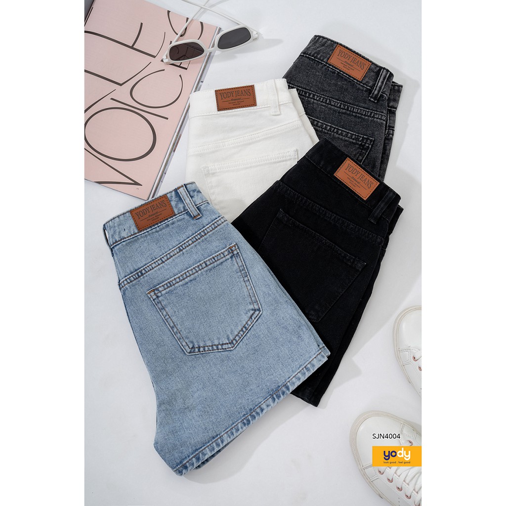 Quần short jean nữ YODY quần ngố cơ bản năng động SJN4004 | BigBuy360 - bigbuy360.vn