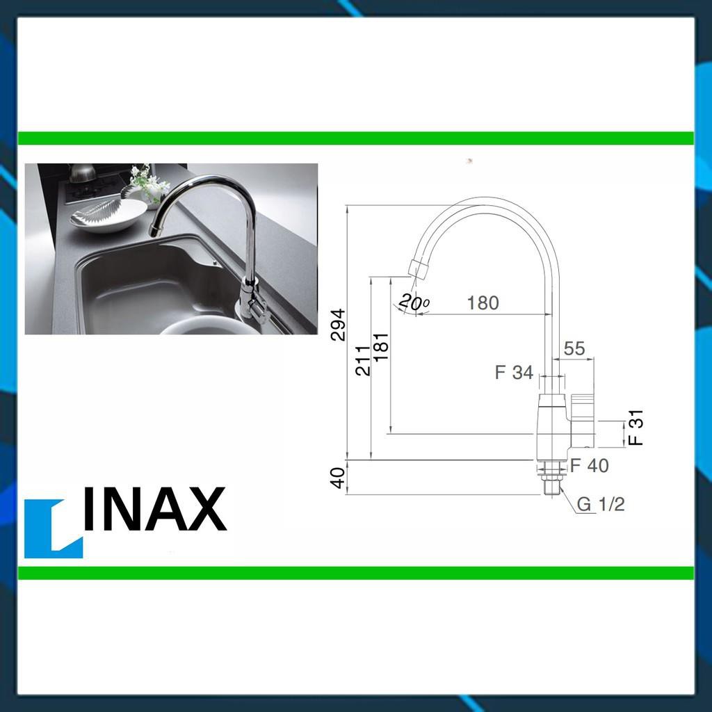 Vòi chậu rửa bát lạnh cao cấp INAX SFV21, vòi chậu rửa chén cao cấp INAX, bảo hành 02 năm