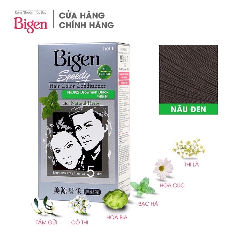 NHUỘM TÓC PHỦ BẠC BIGEN SPEEDY HAIR COLR CONDITINER CHÍNH HÃNG NHẬT BẢN
