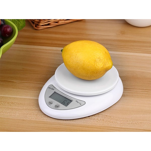 Cân tiểu ly điện tử nhà bếp mini định lượng 1g - 5kg làm bánh độ chính xác cao kèm 2 viên pin AAA, cân nhà bếp 5kg