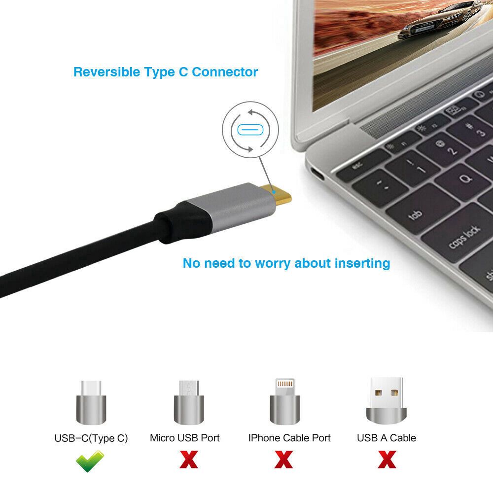 Cáp Chuyển Đổi USB Type-C Sang HDMI HD 1080P TV HDTV 4K*2K 2M USB 3.1 Nhiều Màu Sắc Chất Lượng Cao