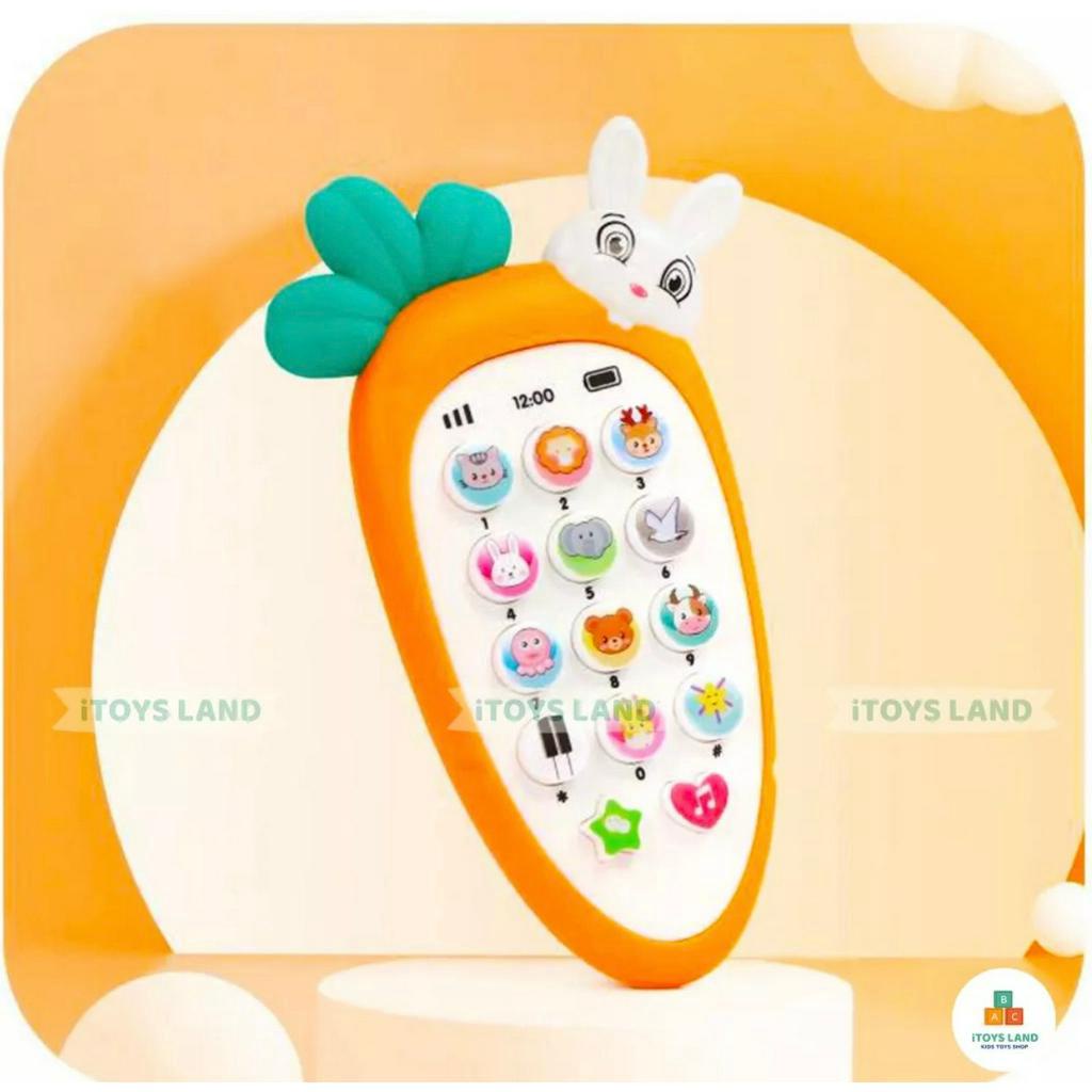 Đồ Chơi Điện Thoại Thông Minh Hình Con Thỏ Carot.