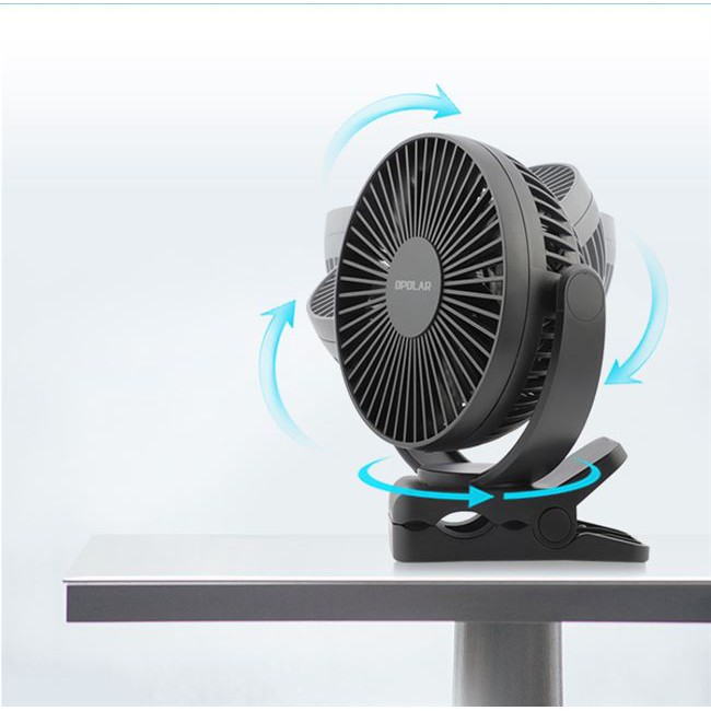 Quạt Điện Để Bàn Dạng Kẹp 8inch Sạc Usb 720 24 Giờ Có Thể Điều Chỉnh