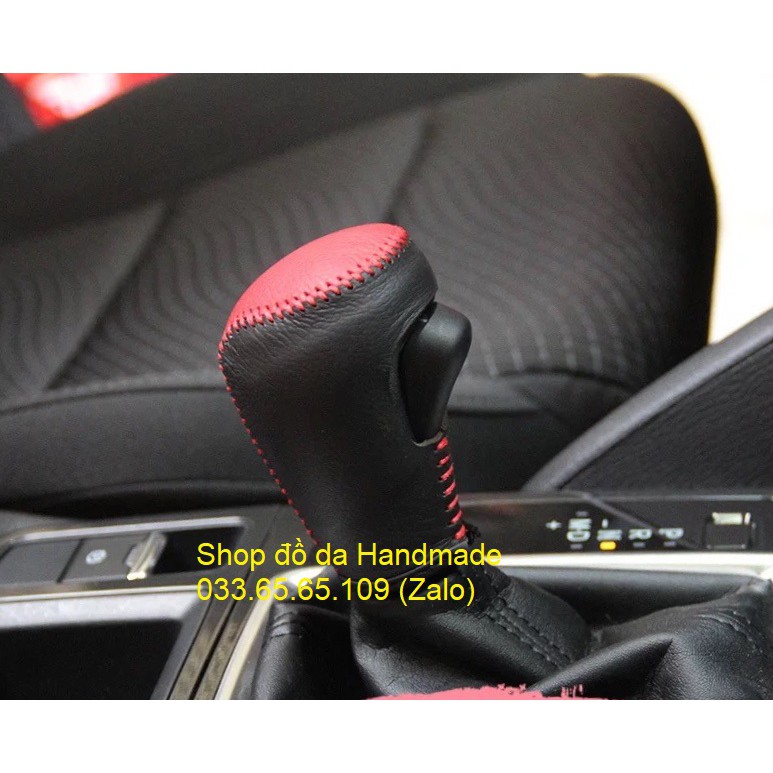 Bọc da cần số xe Mazda CX5 bằng da bò, bảo hành 12 tháng, nhiều mầu sắc