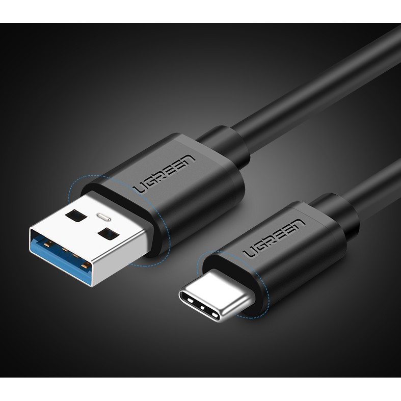 Cáp USB Type-C to USB 3.0 dài 2m Ugreen 20884