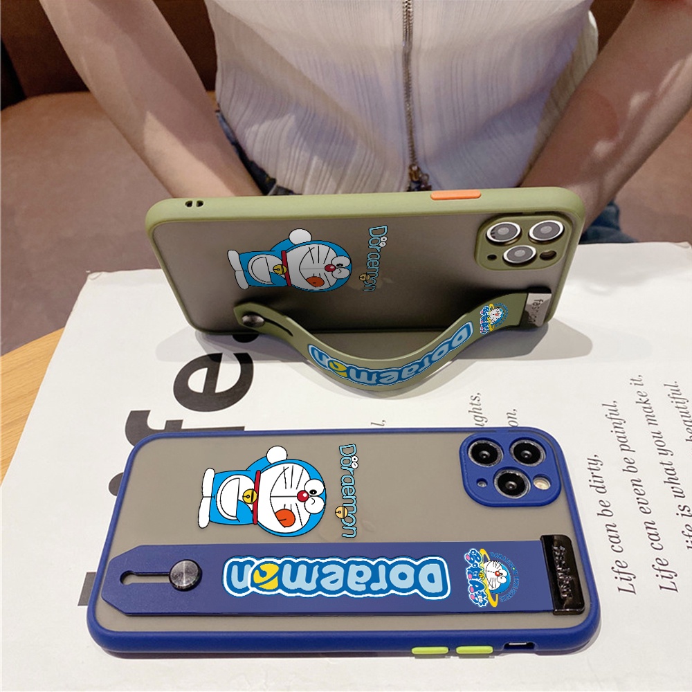 Ốp Điện Thoại In Hình Doraemon Chống Sốc Có Dây Đeo Cho OPPO A76 A36 A96 Reno7 Z 5G Reno7 Pro 5G