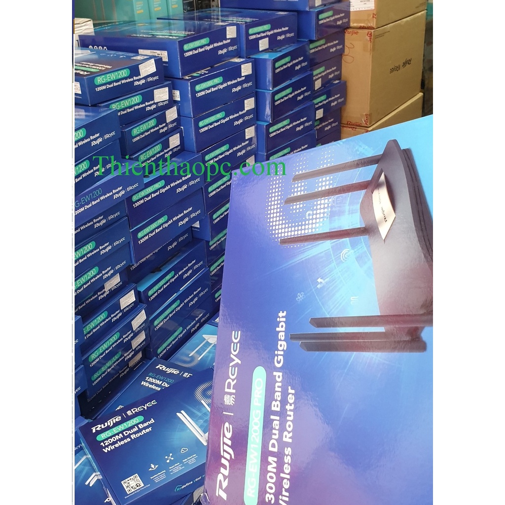 Bộ Phát WiFi Router Ruijie EW1200G Pro Băng Tần Kép Chuẩn AC1300Mbps Gigabit