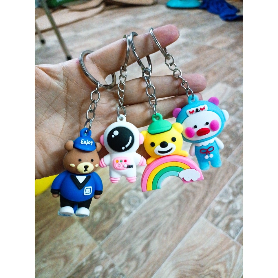 Móc Khóa Nhựa Dẻo Đủ Mẫu Mã Siêu Cute