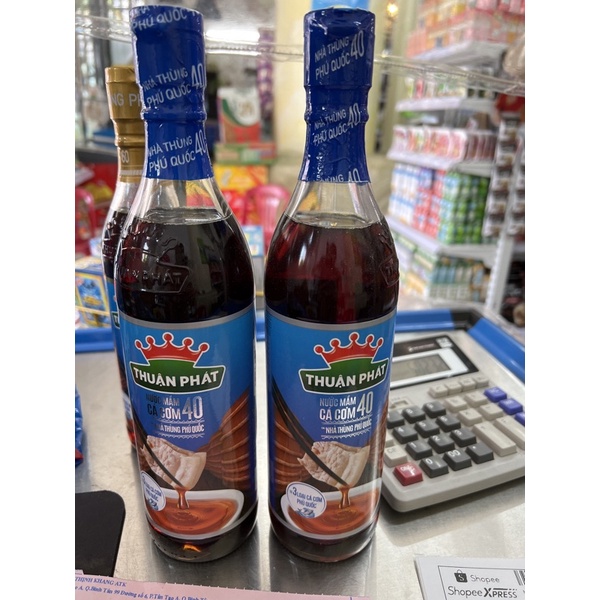 Nước mắm cá cơm thuận phát 40 độ đạm 610ml