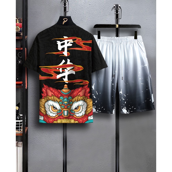 Set Bộ ComBo jogger màu đen áo ngộ nghĩnh thể thao nam - SG66