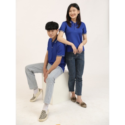 Áo Polo Nữ Màu Xanh Dương BLUECHIC Cổ Bẻ Chất Liệu Poly Cá Sấu Cao Cấp Trẻ Trung Chuẩn Form NF010