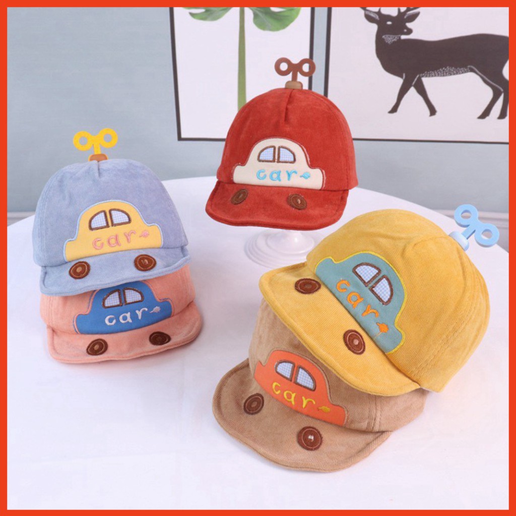 Mũ Lưỡi Trai Hình Ô TÔ Cho Bé 0-2 Tuổi Nhiều Màu (239)