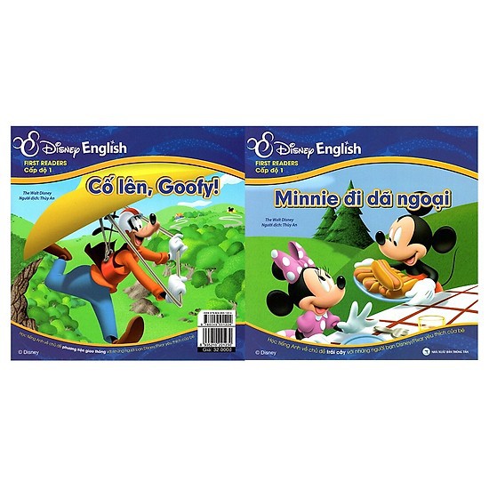 Sách - Disney English - Cấp độ 1: Minnie Đi Dã Ngoại + Cố Lên, Goofy! (Kèm CD)