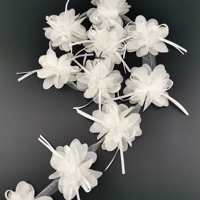 Chiffon flower used for holiday gift wrapping decoration clothing accessories