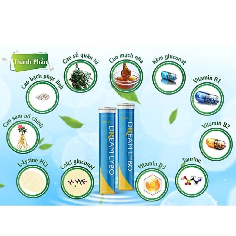Viên Sủi Dream Lybo - Hỗ trợ tăng cân, ăn ngon, ngủ ngon, tăng cường sức đề kháng -  CH.