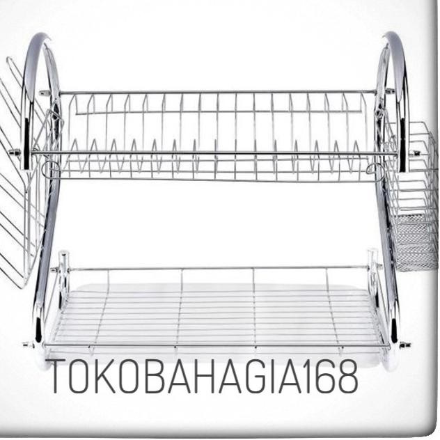 Giá Để Đĩa 2 Tầng Bằng Thép Không Gỉ Tiện Dụng | BigBuy360 - bigbuy360.vn