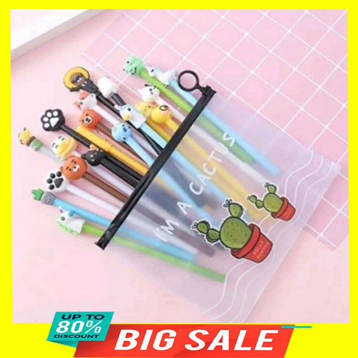 Sét 5 bút bi nước AIHAO hình ngộ nghĩnh