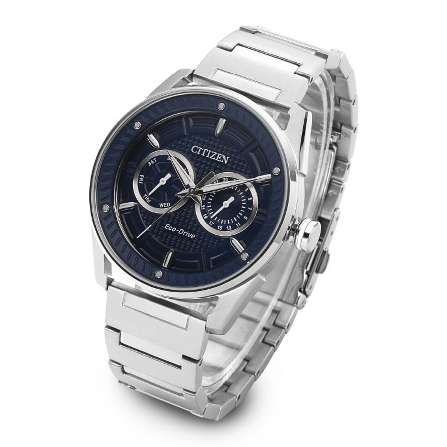 Đồng Hồ Nam Citizen Dây Thép Không Gỉ BU4021-84L - Mặt Xanh