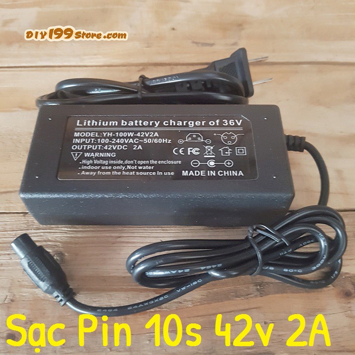 Sạc pin 42v - 2A - Sạc pin Lion (10 cell pin lion nối tiếp)