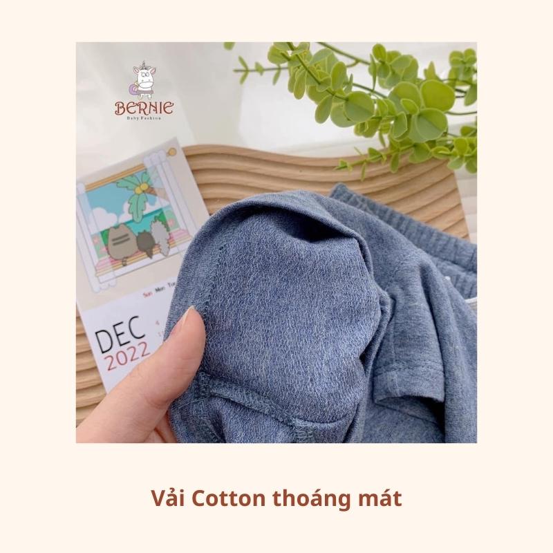 Combo 3 quần ngắn bé trai bé gái unisex mùa hè chất cotton mềm mại BADAYO E2.043.08
