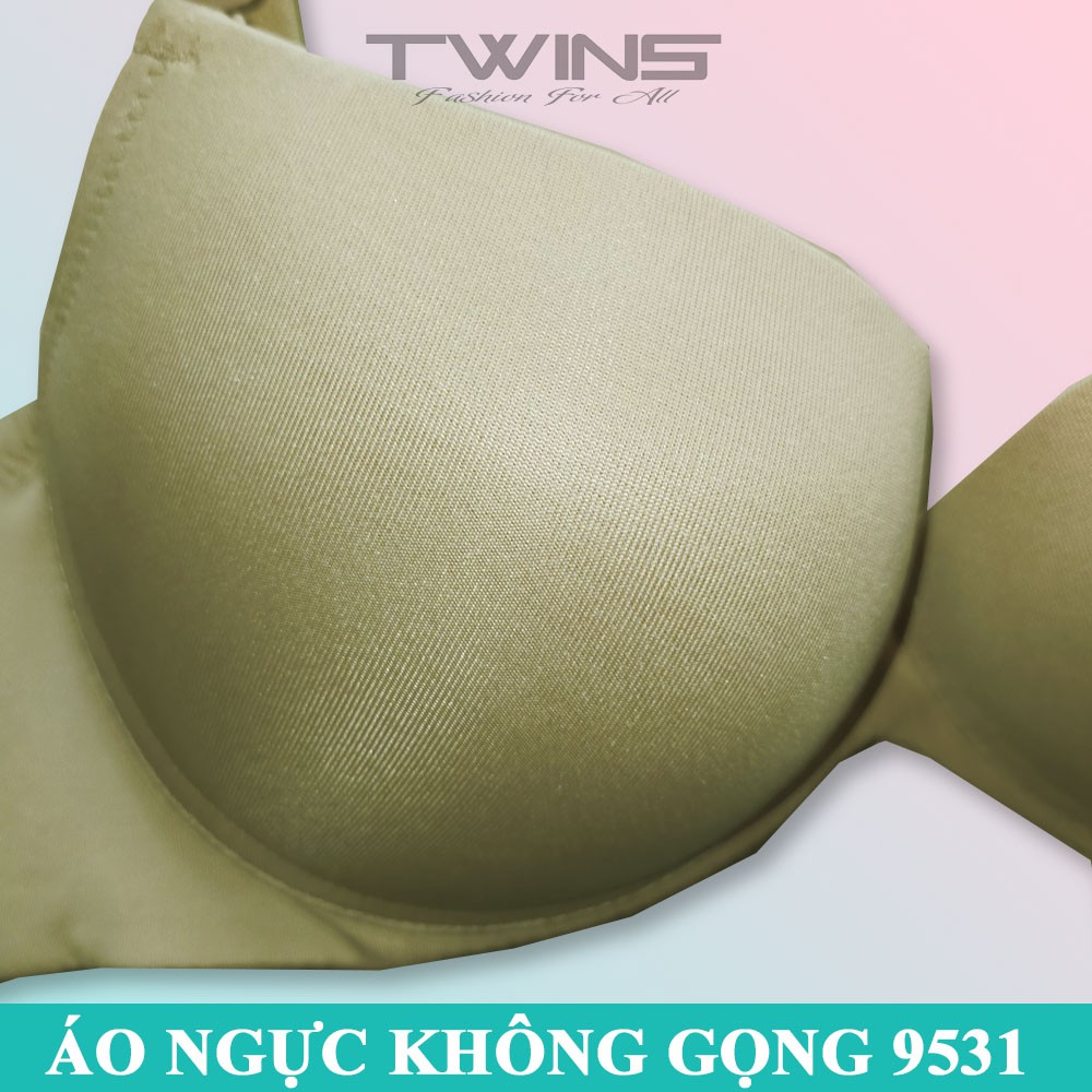 Áo ngực không gọng nữ nâng ngực mút dày Pensee 9531 cúp xéo màu trơn size 34, 36, 38