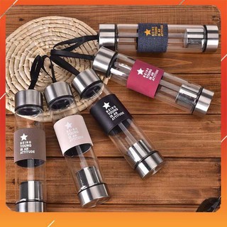 Bình pha trà thủy tinh có lưới lọc 450ml