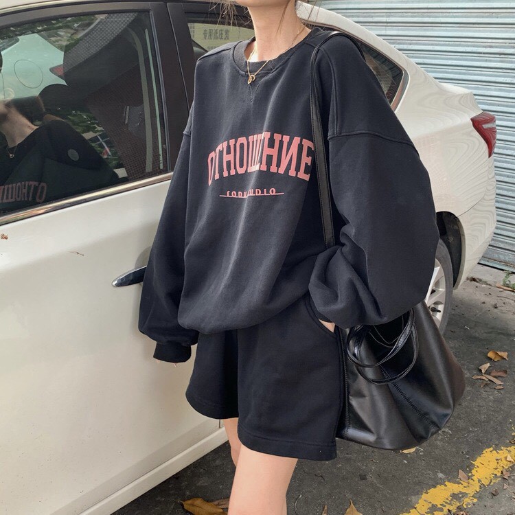 Bộ đùi nỉ OTHO mặc thể thao form rộng unisex thời trang nam nữ trẻ trung cá tính