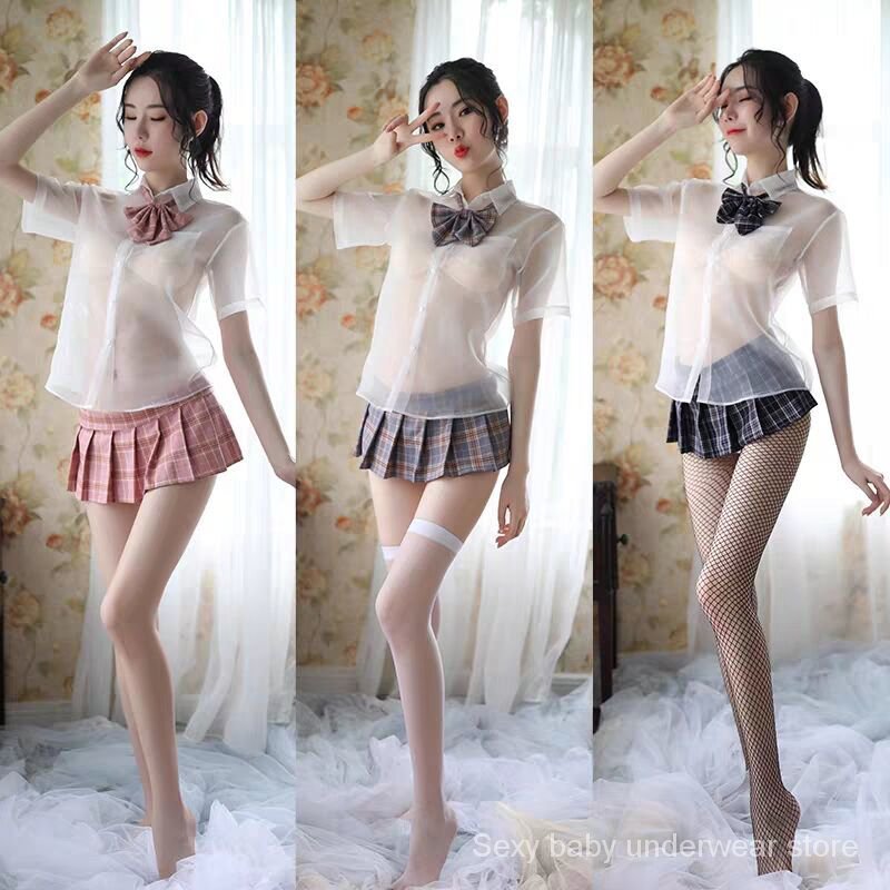 Set Đồ Đồng Phục Học Sinh Quyến Rũ Cho Nữ