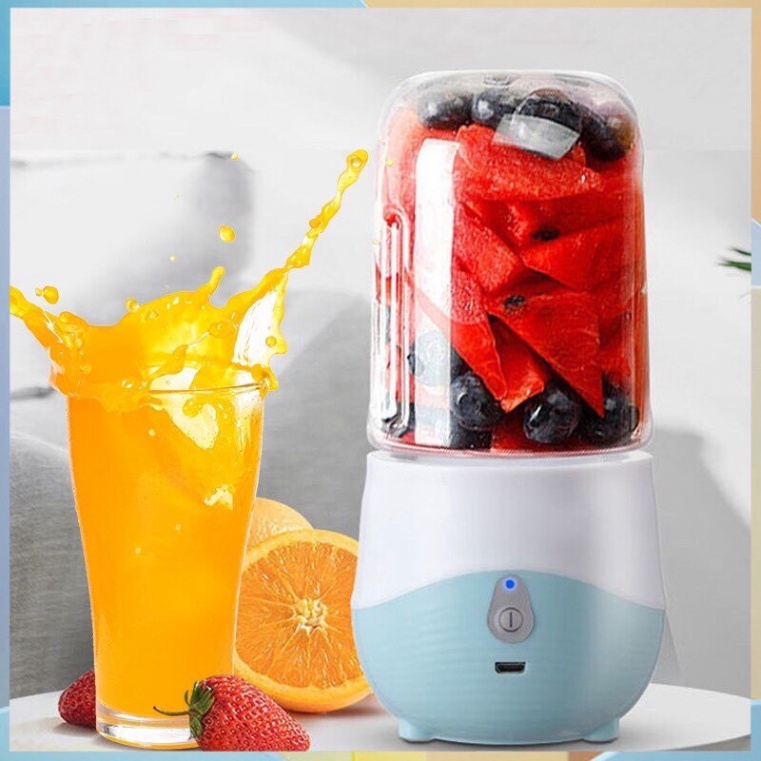 Máy Xay Sinh Tố, Máy Xay Hoa Quả Mini Cầm Tay Meet Juice 500ml Cao Cấp, Cực Mạnh và An Toàn - Free Ship