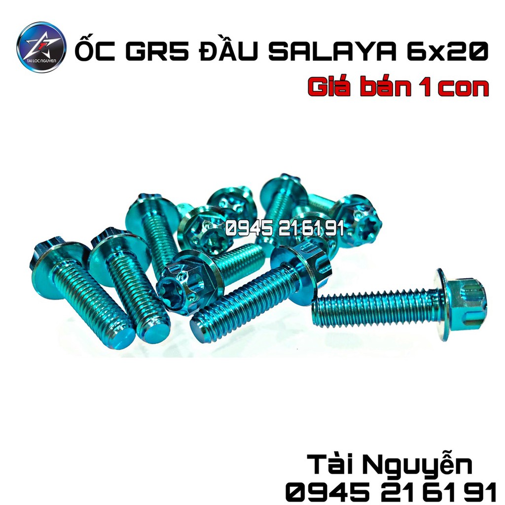 ỐC GR5 ĐẦU SALAYA SIZE 6x10- 6x15-6x20- 6x30