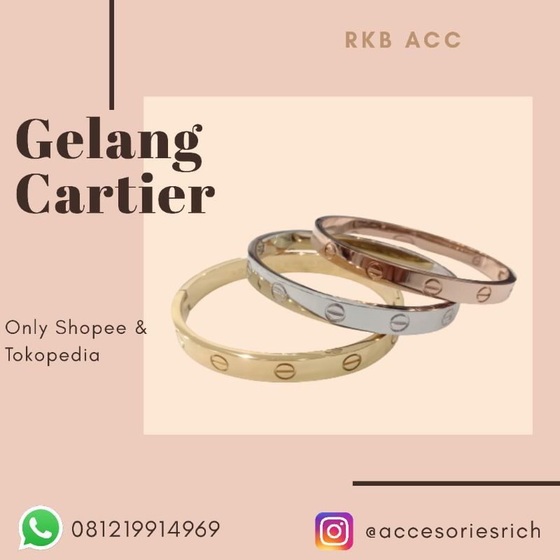 Vòng đeo tay Cartier bằng titan 750