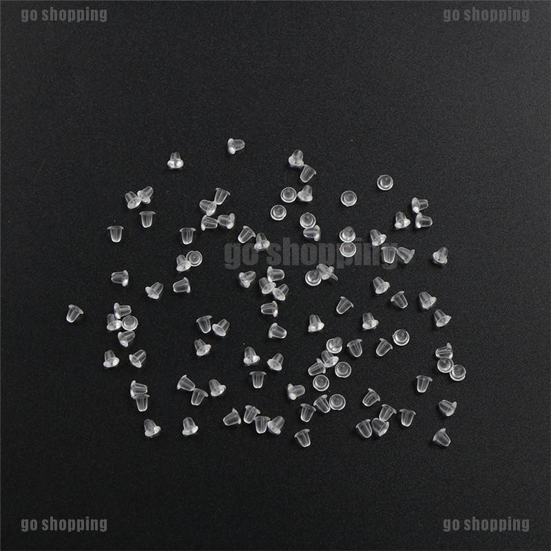 Bộ 100 Bông Tai Nhựa Thiết Kế Dễ Thương