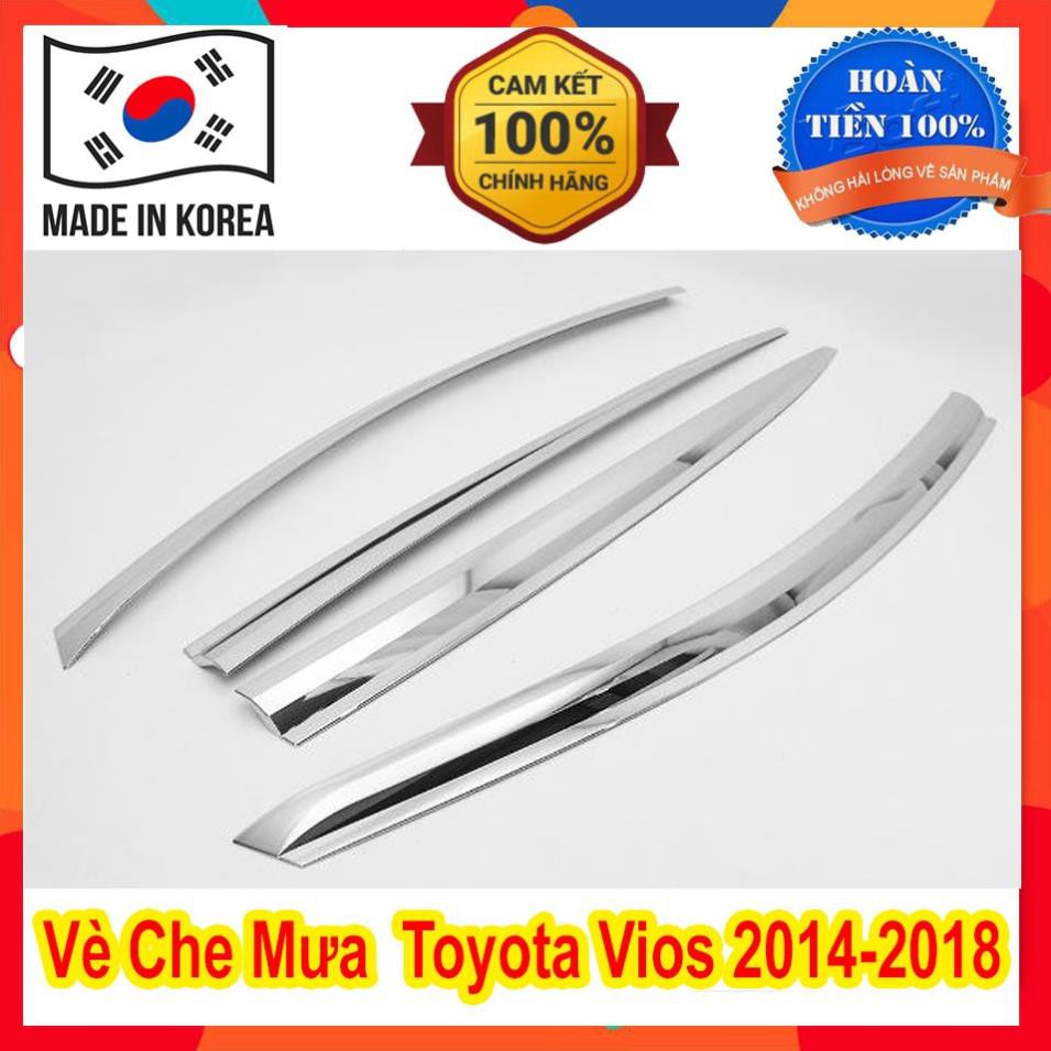 Vè Che Mưa Xe VIOS 2014 đến 2020 Mạ Crom Hàn Quốc