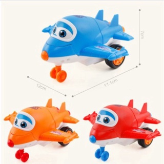 Đồ chơi máy bay chạy đà biến hình Robot, Tự động biến hình khi va chạm