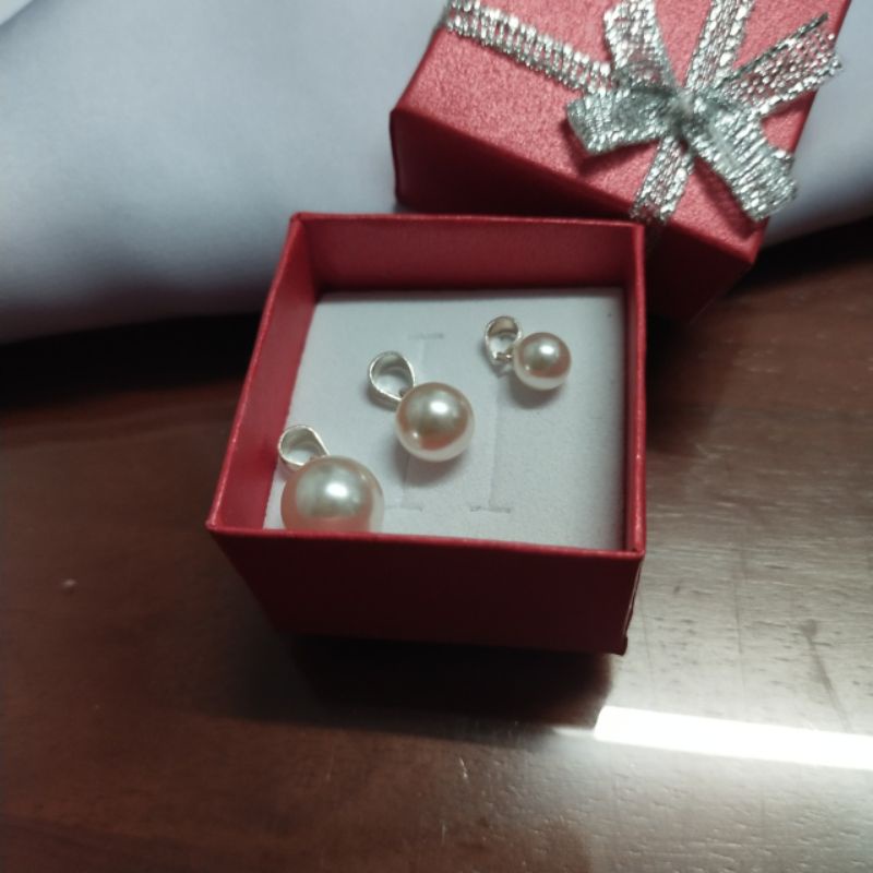 Mặt dây chuyền bạc 925 hạt châu sáng trọng thời trang dễ phối đồ vĩnh viễn bảo hành đánh sáng bạc